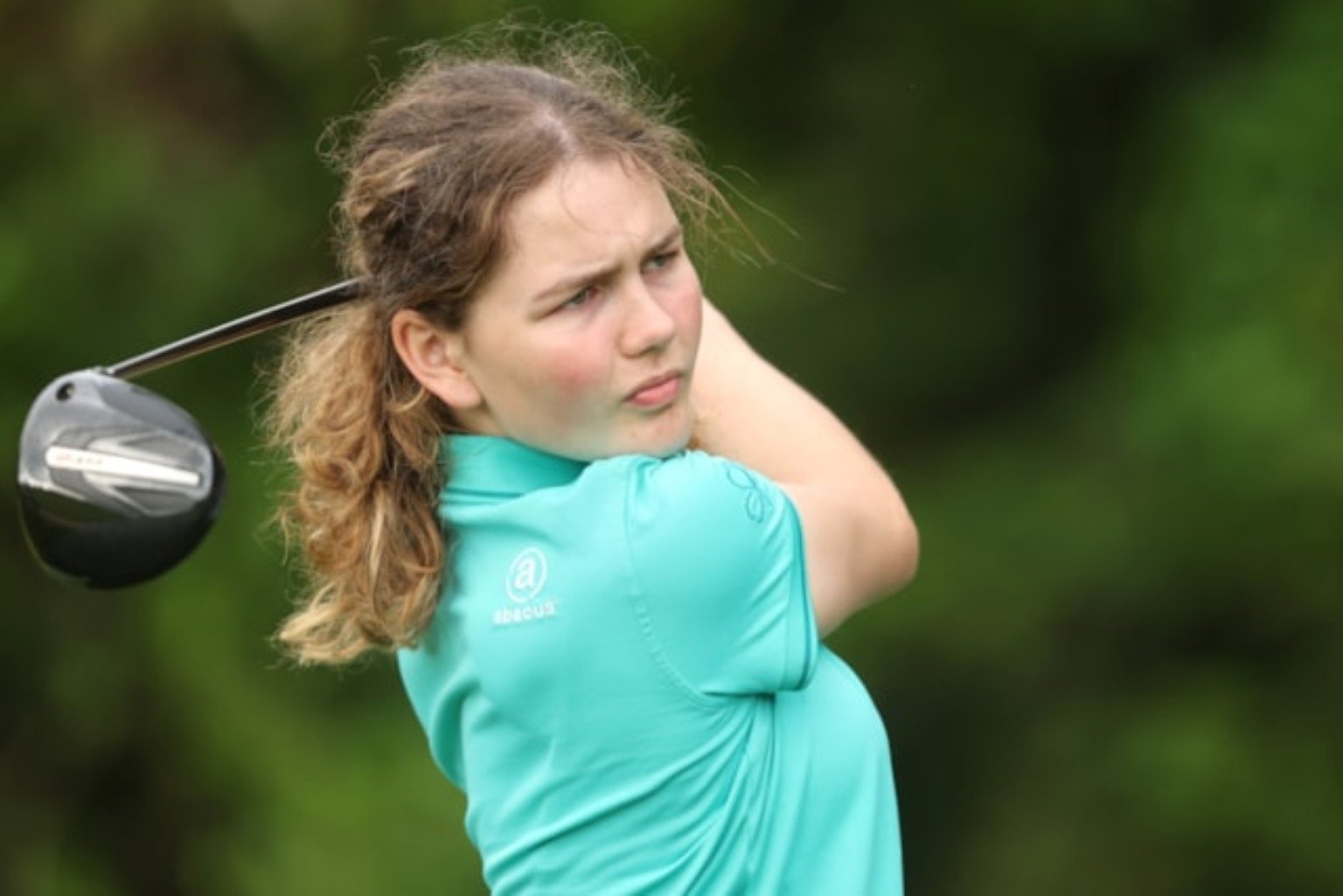 Maddie Armstrong competing at the East of Ireland Women’s Amateur Open