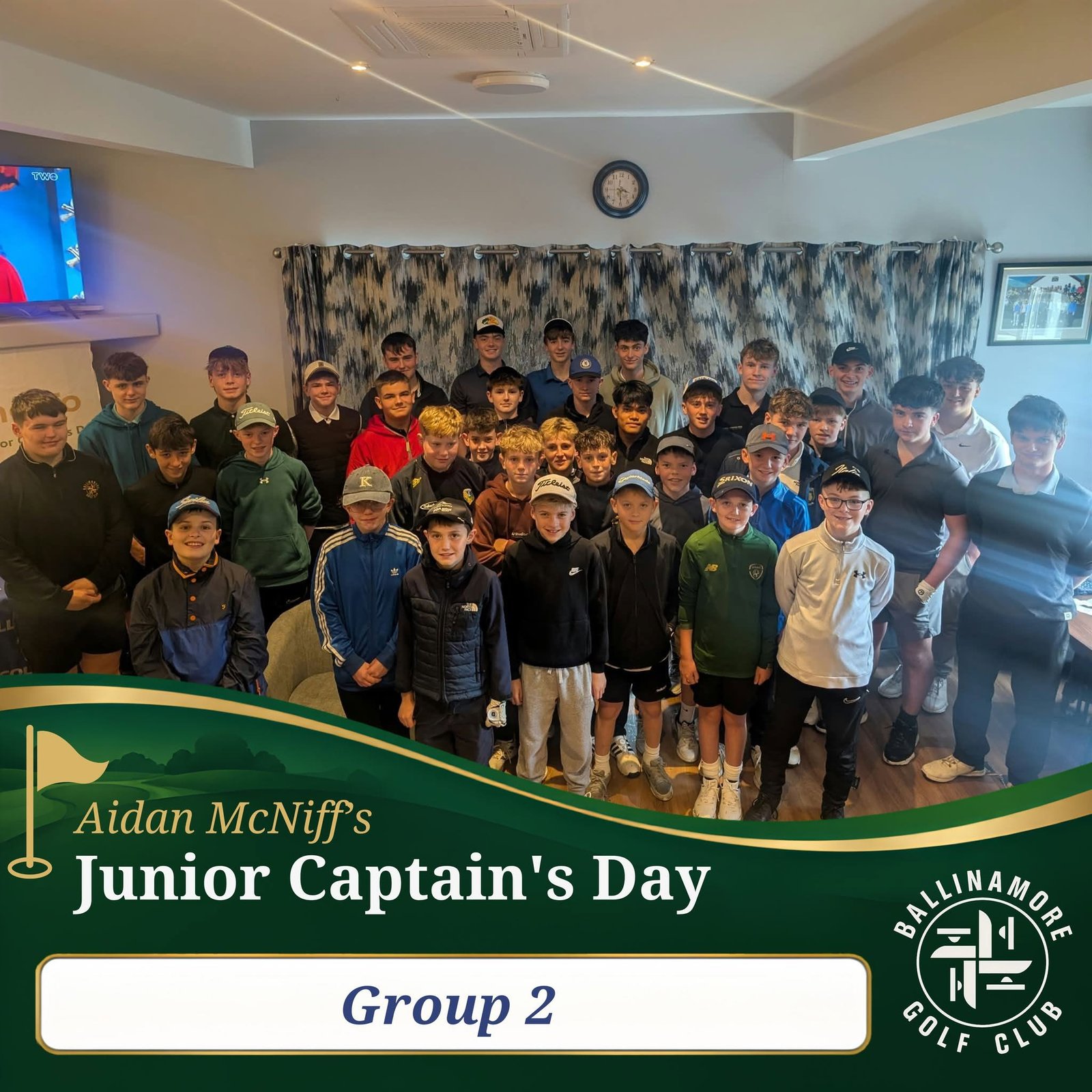 Junior golfers at Ballinamore's inaugural Junior Captain's Day.