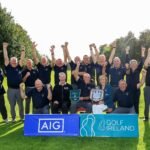 The Portumna team celebrating their AIG Men's Pierce Purcell All-Ireland title in Ennis.