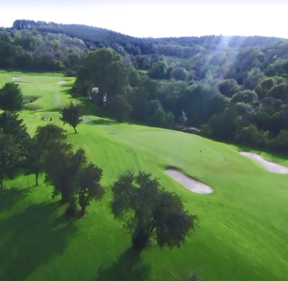 Aerial view of the parkland course at Ballinamore Golf Club in County Leitrim.