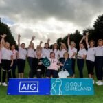 The Naas team that won the AIG Women's Intermediate Foursomes All-Ireland title in Ennis