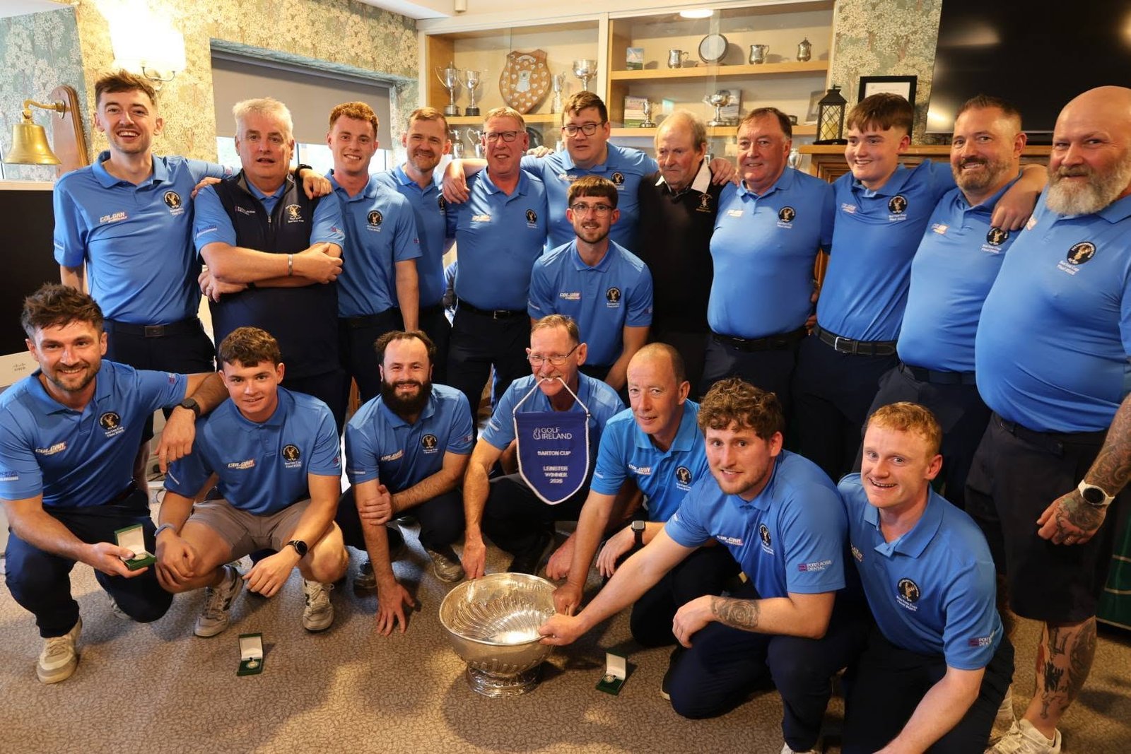 Portarlington-BartonCup2 - Talk Golf Ireland The Portarlington team celebrate winning the Barton Cup for the first time since 1950