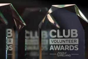 Golf Ireland Club Volunteer Award trophy