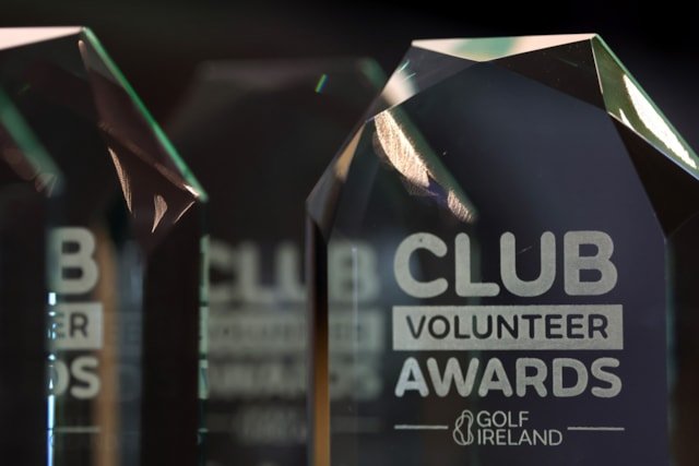 Golf Ireland Club Volunteer Award trophy
