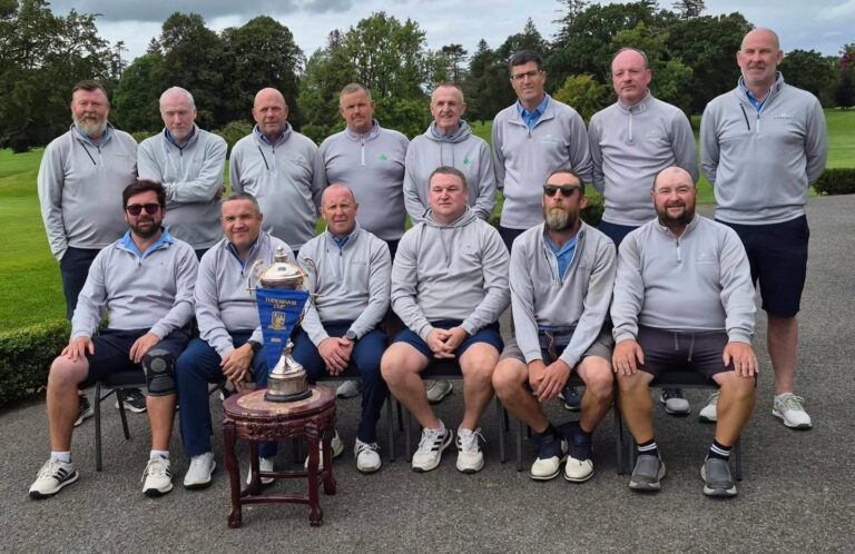 Corballis Links team with the Tudenham Cup