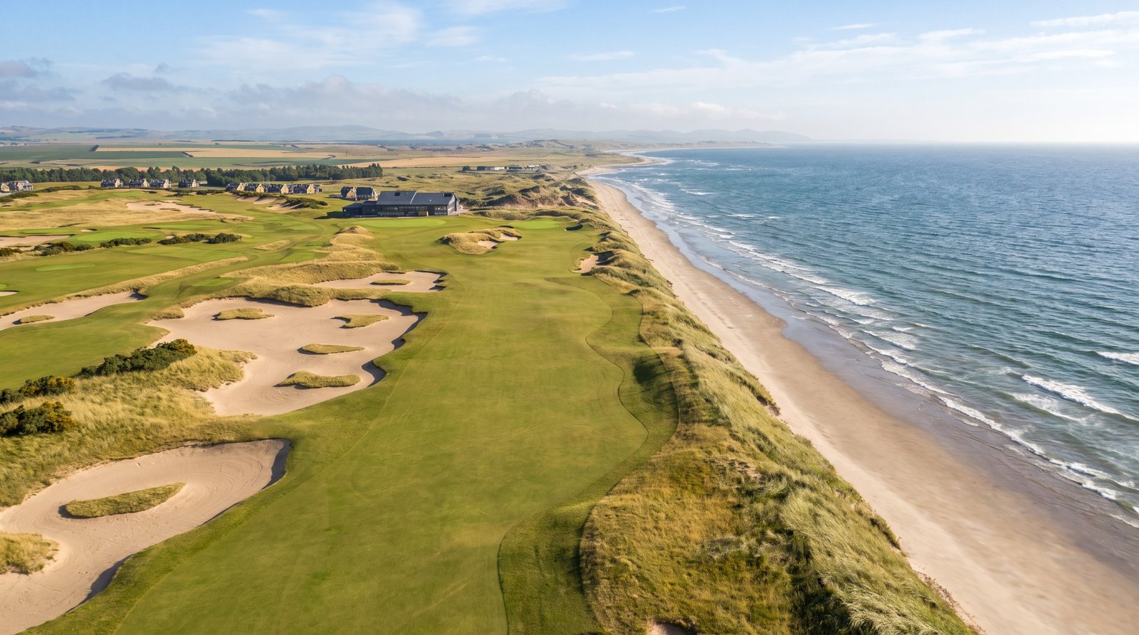 Seapoint Golf Links redesigned 18th hole - Talk Golf Ireland CGI visualisation of the redesigned 18th hole at Seapoint Golf Links